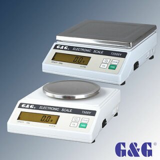 G&G T-Serie, einfache & zuverlässige Waage mit Netzteil + Batterien