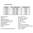 TS Feinwaage Taschenwaage 200g/0,01g + Kalibriergewicht Schwarz