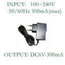 Netzteil AC-DC Adapter 6 V / 300 mA