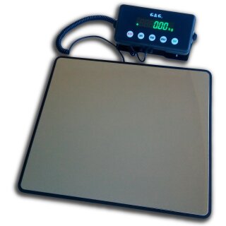 G&amp;G PSE-B platform scales, various with 60kg / 1g, 100kg / 5g or 200kg / 10g. Parcel scales or bathroom scales with power supply unit or battery operation