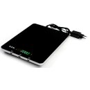 KH 30K kitchen scale, 30kg/1g with 22 * 29 cm weighing surface Black