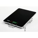 KH 30K kitchen scale, 30kg/1g with 22 * 29 cm weighing surface Black