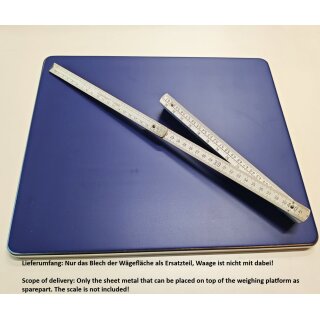 Stainless steel plate for G&G scales with 38 x 32 cm weighing surface